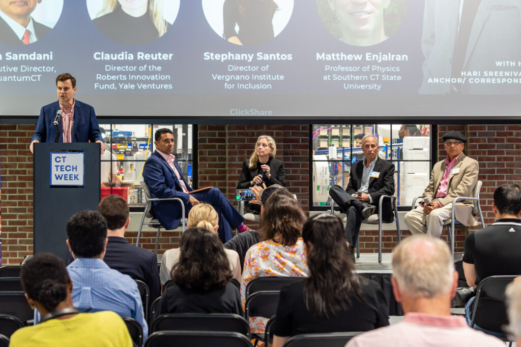 Panel on Stage at CT Tech Week