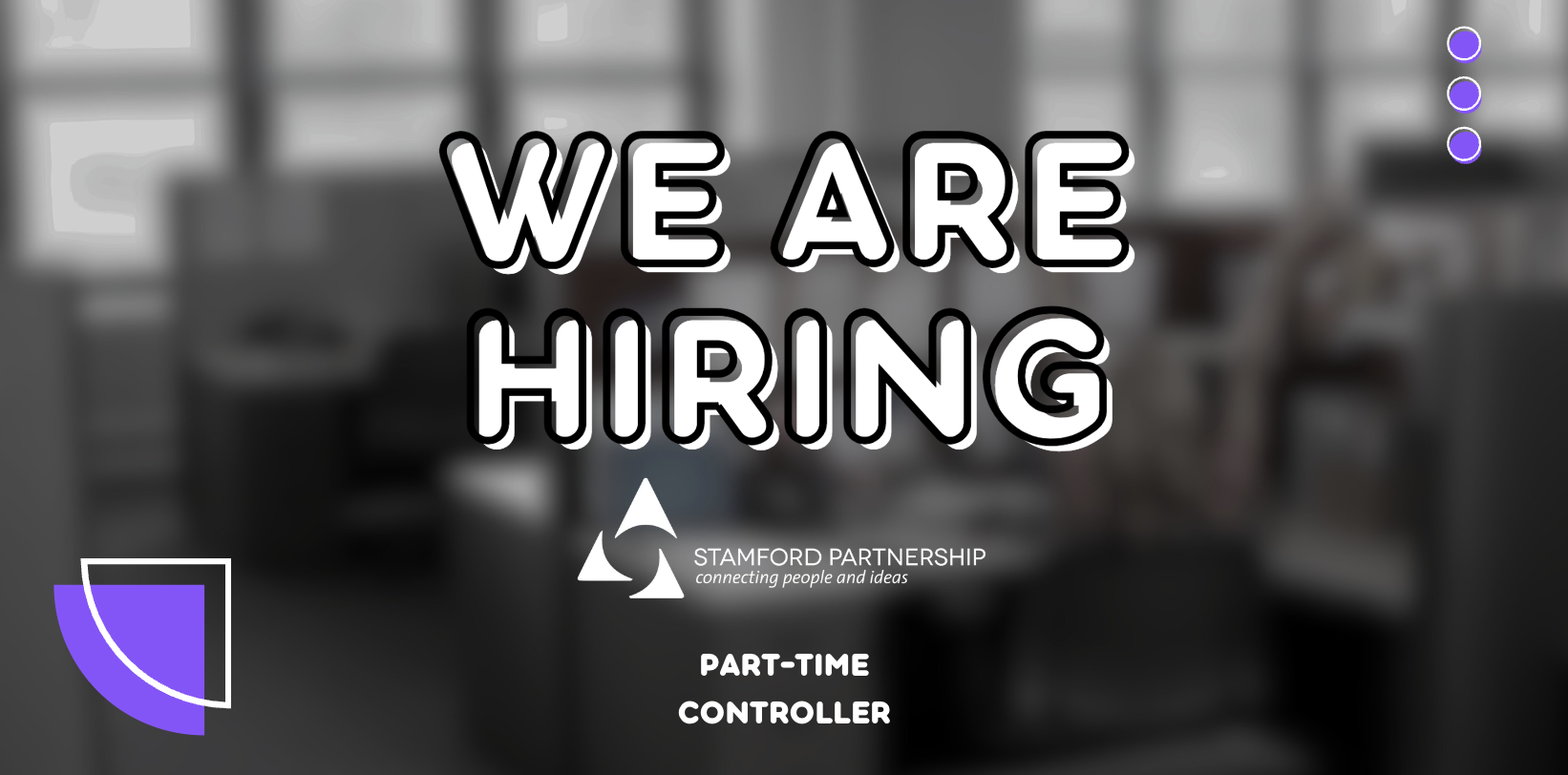 Read more about the article The Stamford Partnership is Hiring a Part-Time Controller 